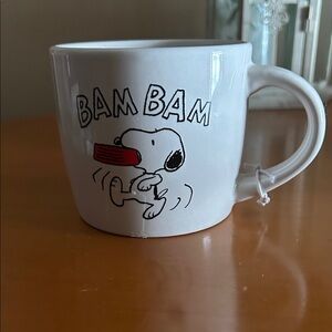 Snoopy BAM BAM White Mug